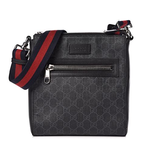 gg black small messenger bag replica|Gucci Small Messenger GG Monogram Black in Nylon/Canvas.